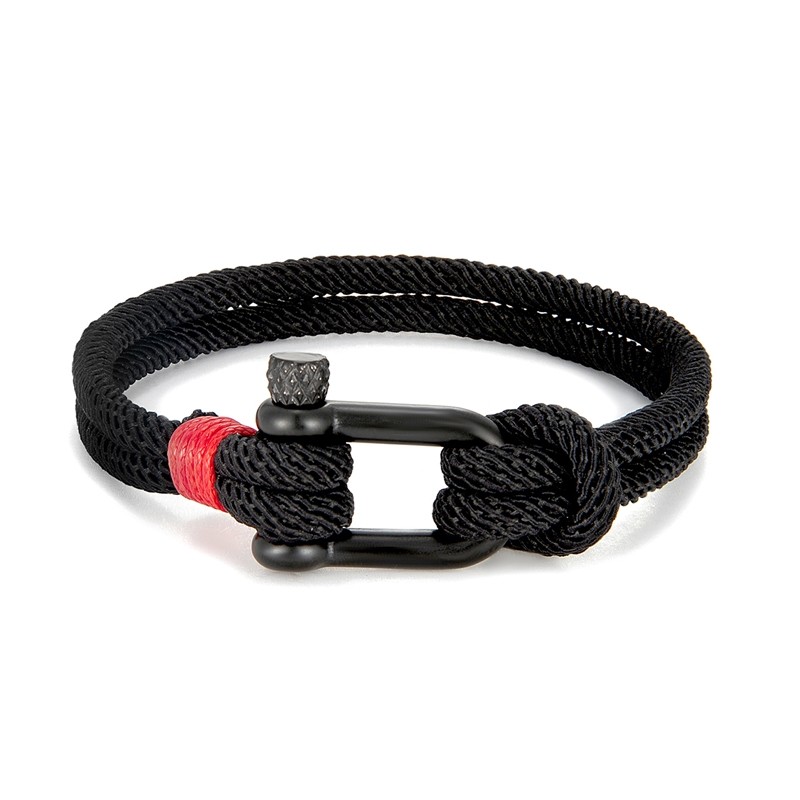 Luxurious Alchor Navy Shackle Bracelet