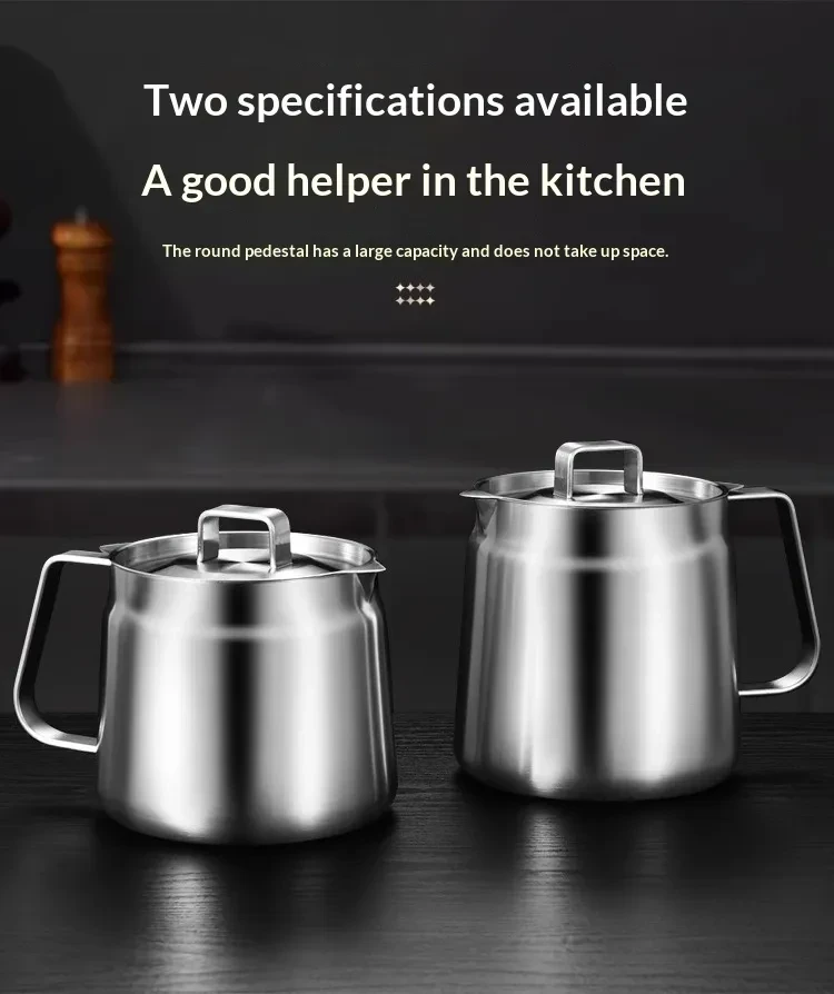 2-in-1 304 Stainless Steel Multifunctional Oil Strainer Pot