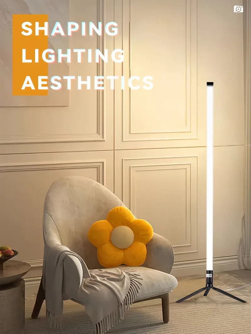 1pc Multi-Color RGB LED Corner Floor Lamp