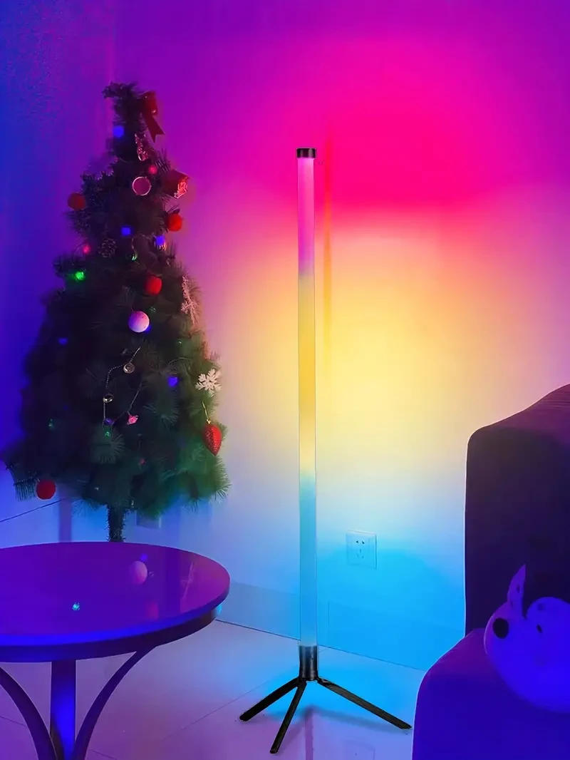 1pc Multi-Color RGB LED Corner Floor Lamp
