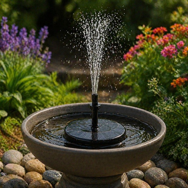 Floating Solar Powered Fountain Pump