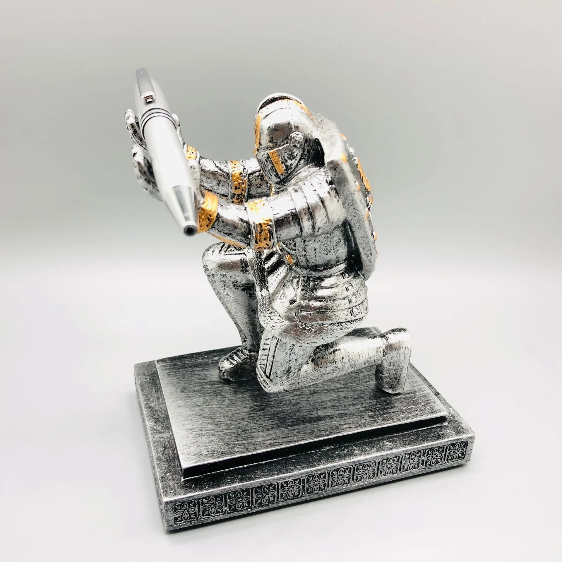 Knight Sword Resin Phone Stand & Pen Holder