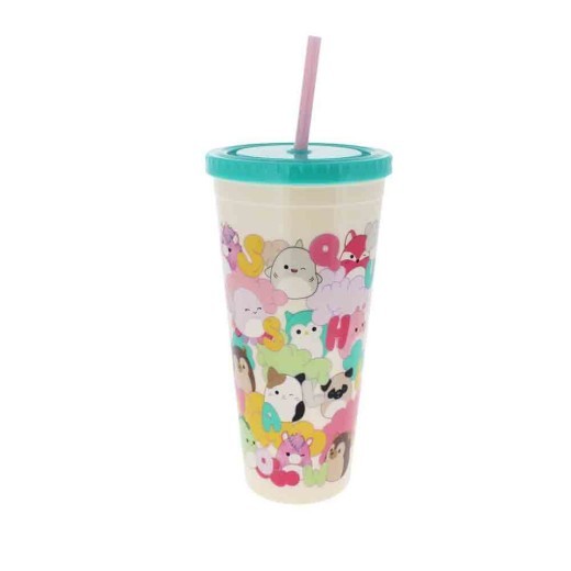 Sqishmallows Beaker & Straw