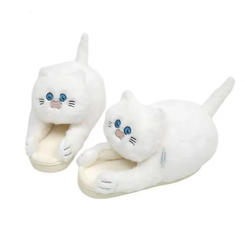 Striped Cat Slippers Indoor Women Men