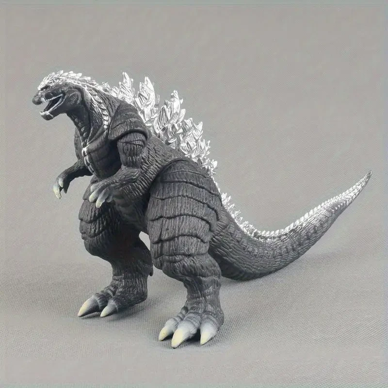 Halloween Gift - Steel Mechanical Dinosaur Figurine, Long-Tailed Monster Desk Decor for Adults