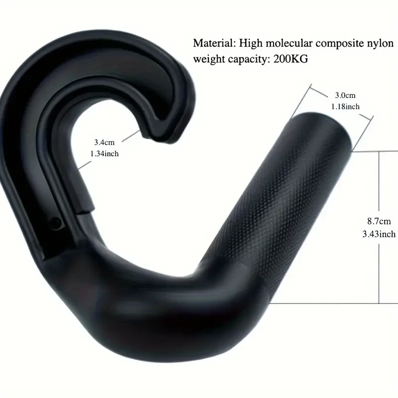 45° High-Strength Nylon Fitness Grip Hook