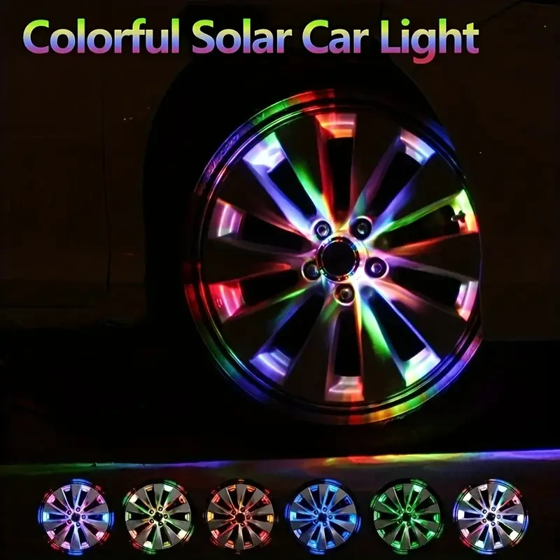 Solar Car Wheel LED Ambient Light – Dazzling Colors