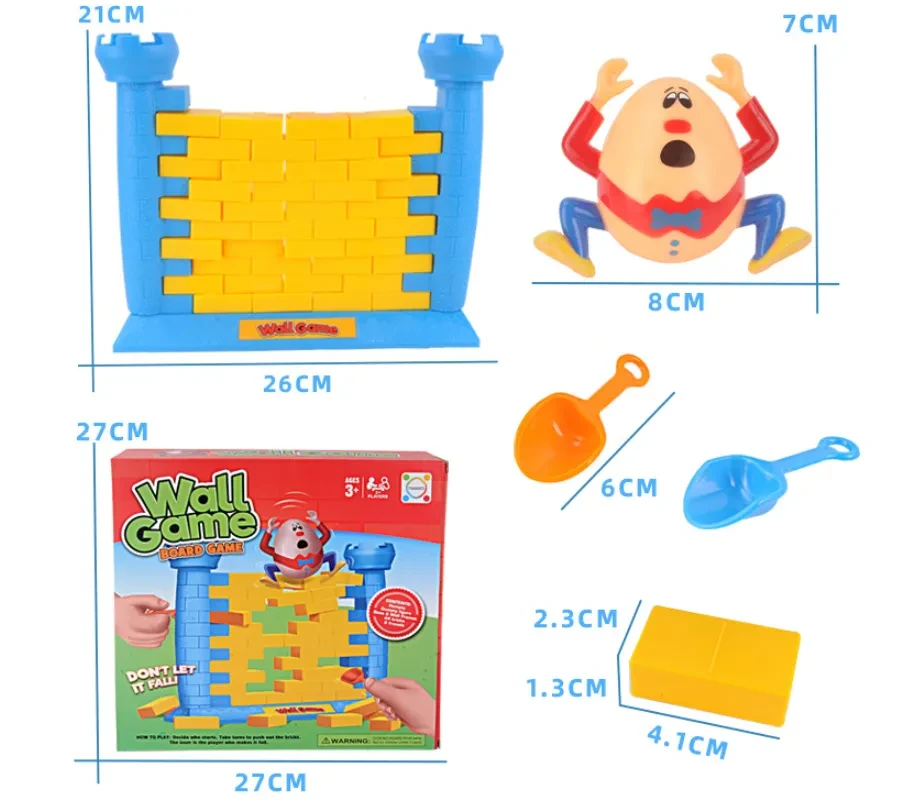 Humpty Dumpty The Wall Game Children Toy Colorful Demolishing Wall Game Interesting Kids Toy Educational Toys Building Blocks