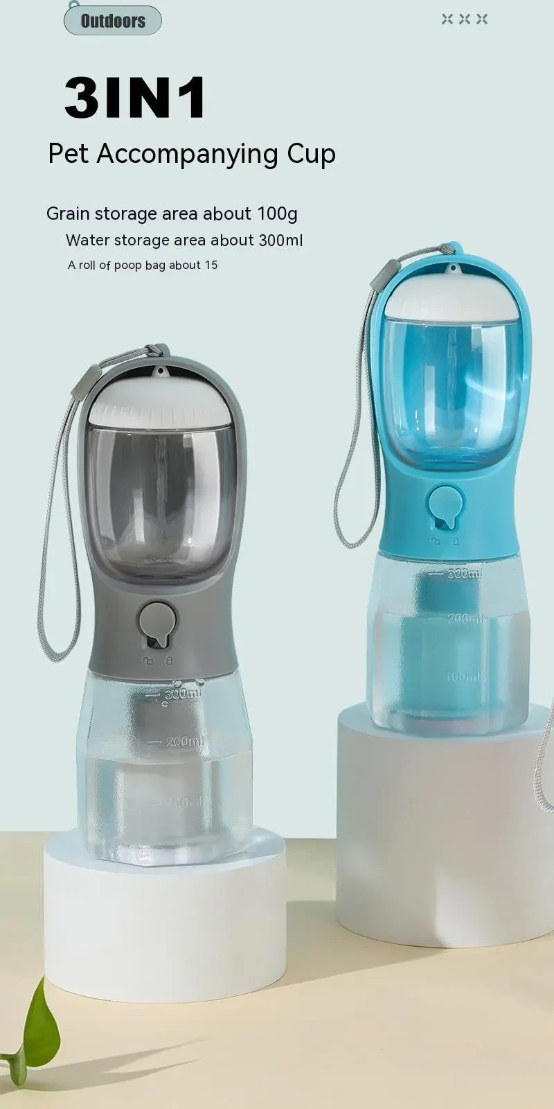 Dog Water Cup Drinking Food Garbage Bag