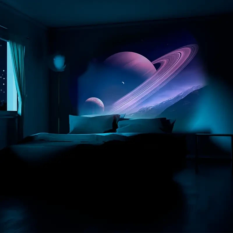 Monster Galaxy Star Projector Lamp - 6 Patterns, 360° Rotatable