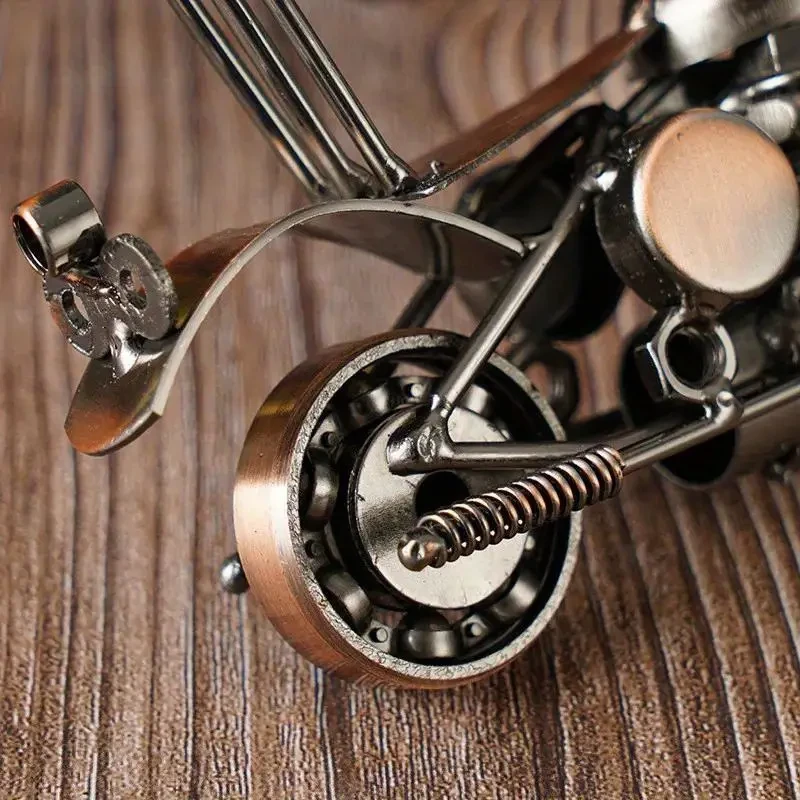 Vintage Iron Art Motorcycle Figurine