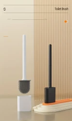 Premium Silicone Toilet Brush Wall-mounted Holder