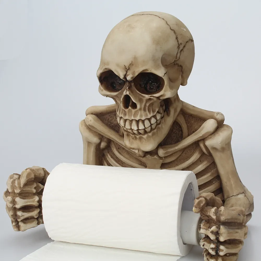 Skull Toilet Paper Holder