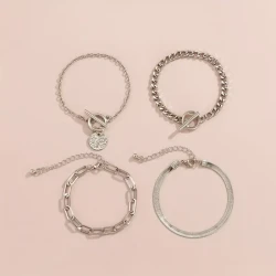 4pcs Timeless Chic Women's Bracelet Set -