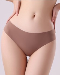 Seamless Ice Silk Underwear Clouds Ruffled Low Waist