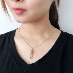 Love Hug Necklace Unisex Men Women Couple Jewelry Simple Temperament Clavicle Chain