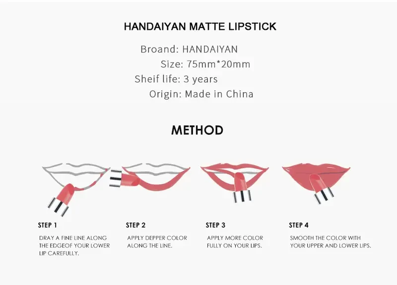 Waterproof Matte Lipstick