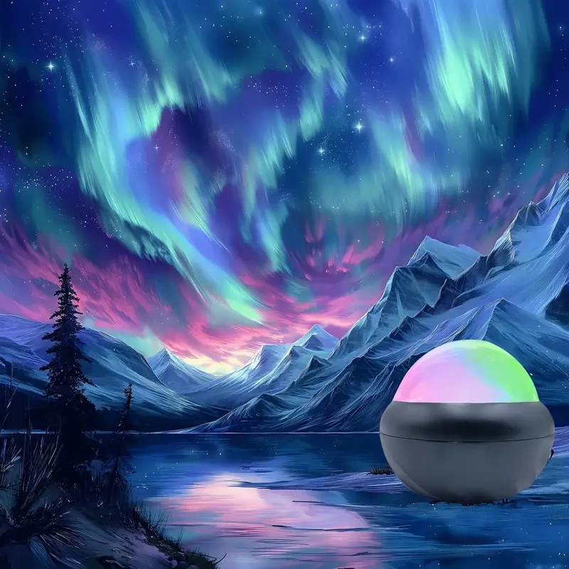 Dreamy Starry Sky Projector - 360° Panoramic View, Multi-Color LED Light with Remote
