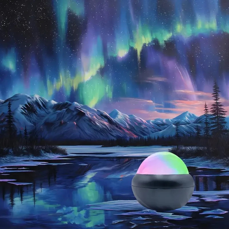 Dreamy Starry Sky Projector - 360° Panoramic View, Multi-Color LED Light with Remote