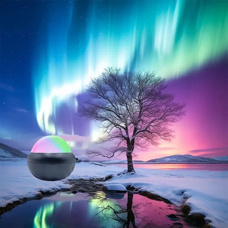 Dreamy Starry Sky Projector - 360° Panoramic View, Multi-Color LED Light with Remote