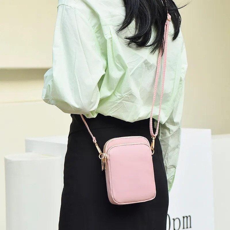 Small 3-Layer Pocket Crossbody Phone Bag