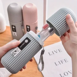Travel Toothbrush Set with Portable Storage Box