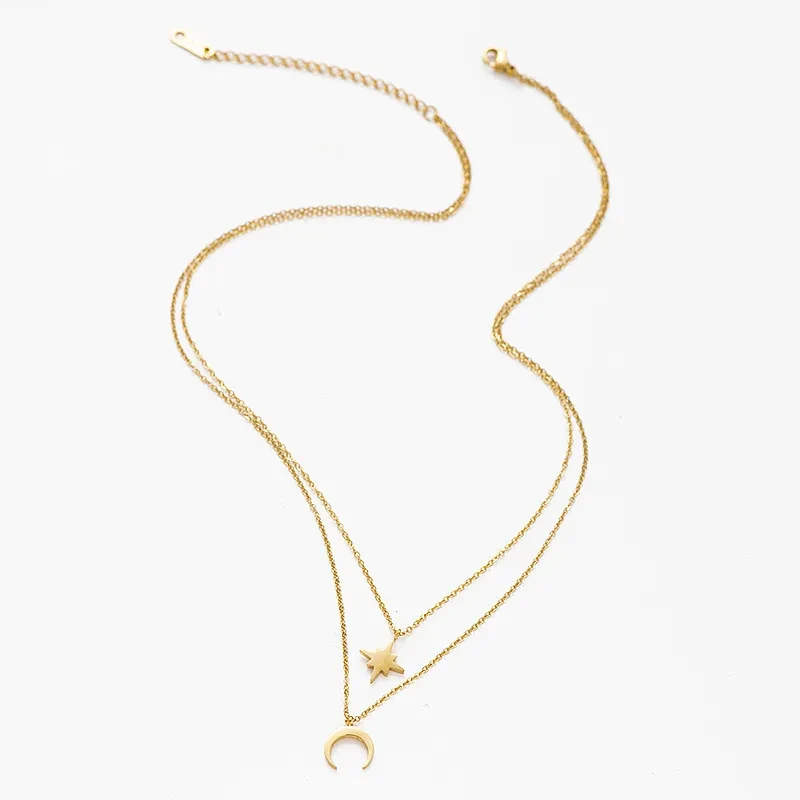 Charm Star European And American Moon Chain