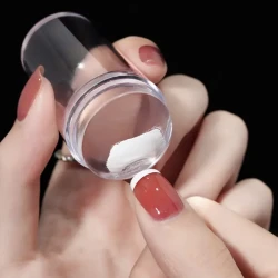 Fast and Easy French Tip Nail Art with Clear Silicone