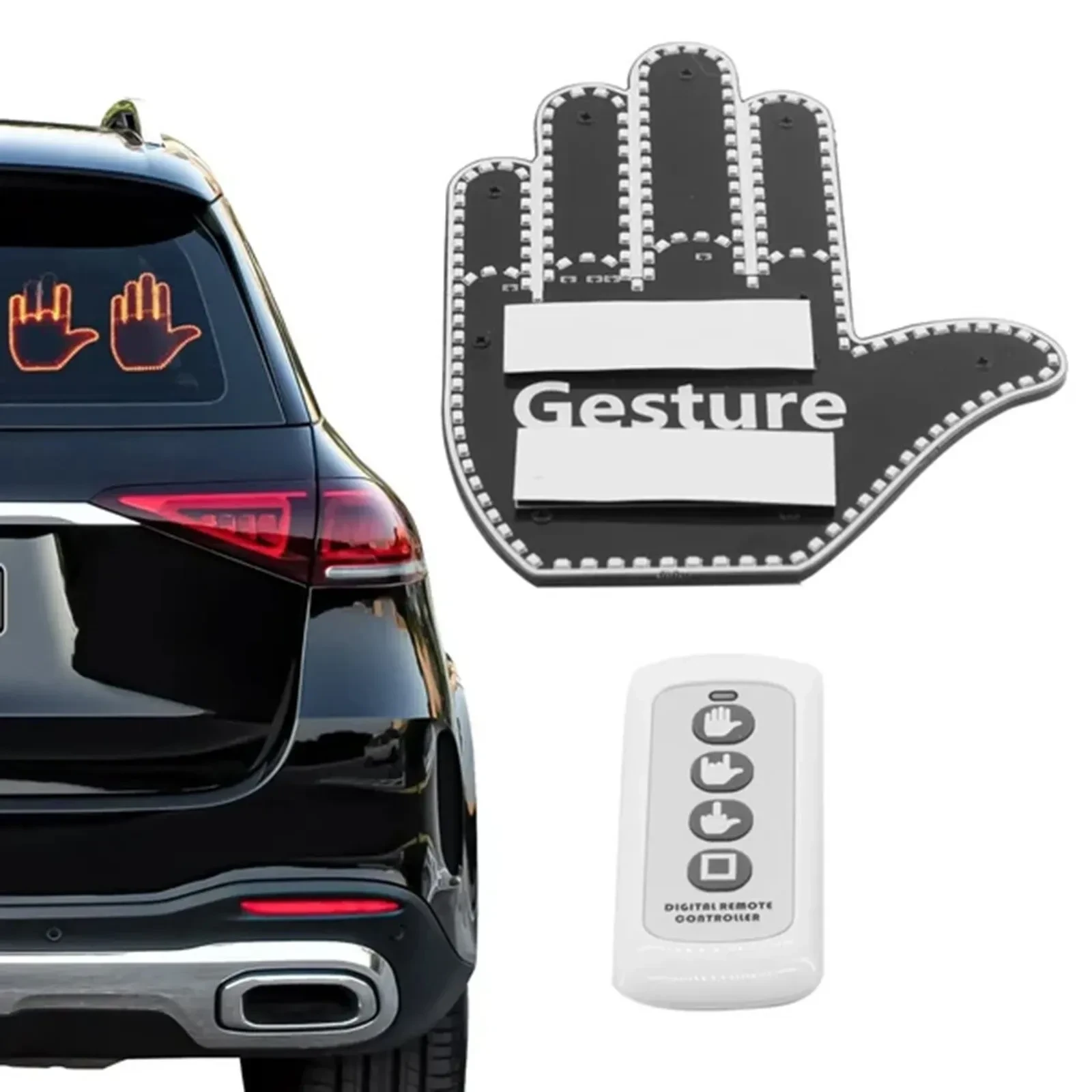 Finger Car Light with Remote