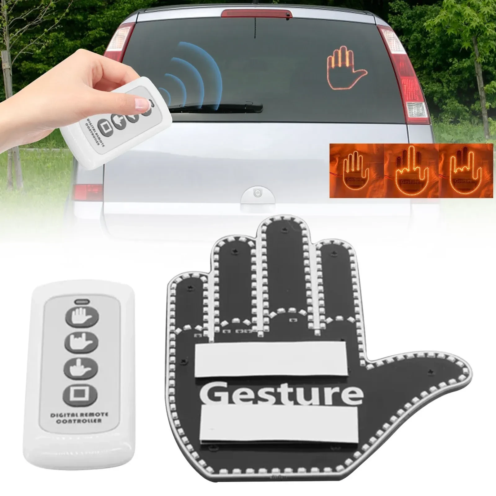 Finger Car Light with Remote