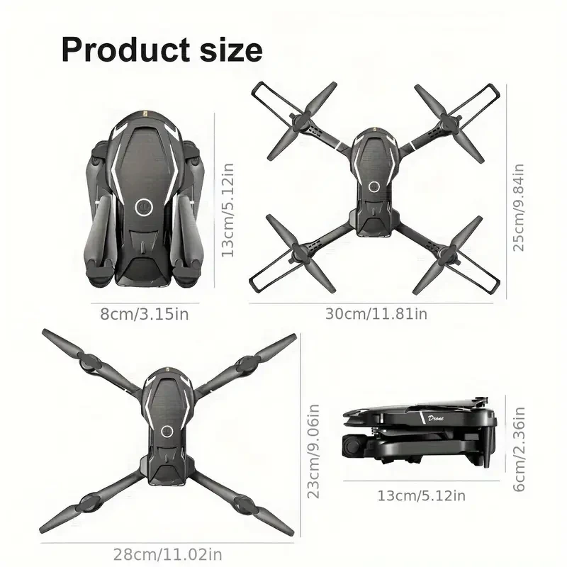 V88 WiFi Drone with 1800mAh Rechargeable Battery - 50M Signal Range, 90g Takeoff Weight, 3m/s Speed, 30M Altitude, Smartphone Control, One-Click Operation, Multi-Speed, Emergency Stop, 360° Stunts, LED Lights, USB Charging, for Ages 14+