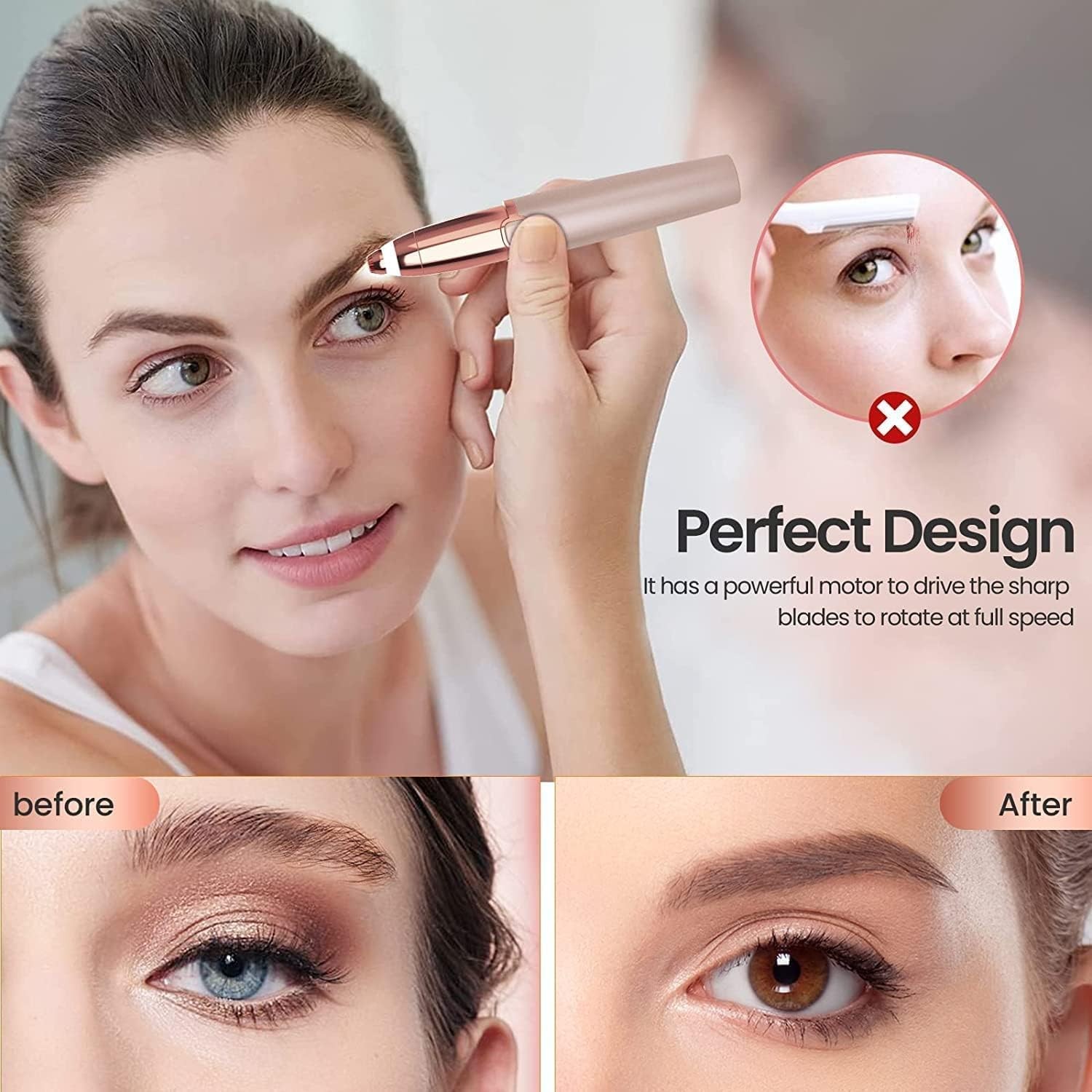 Mini Electric Eyebrow Trimmer Pen