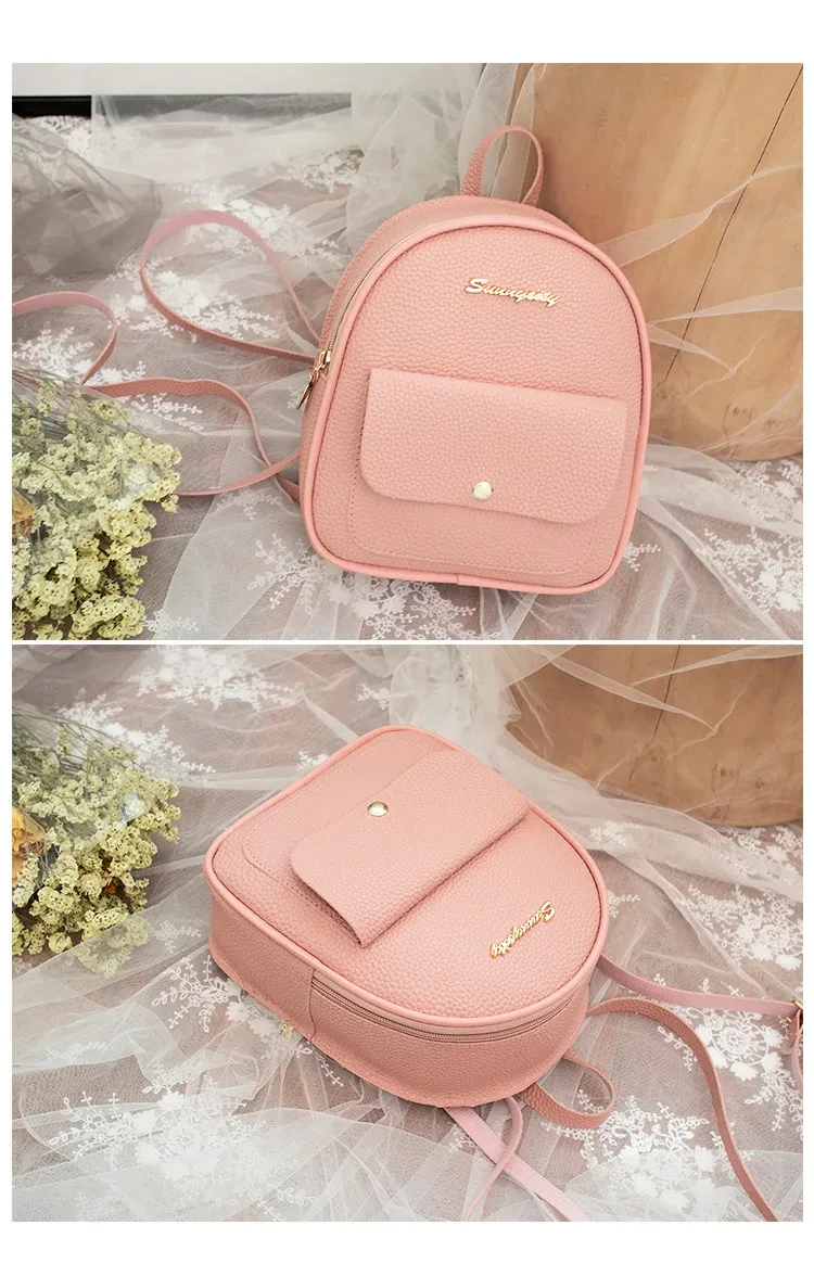 Women’s Fashion Small Backpack – Letter Purse for Travel and School