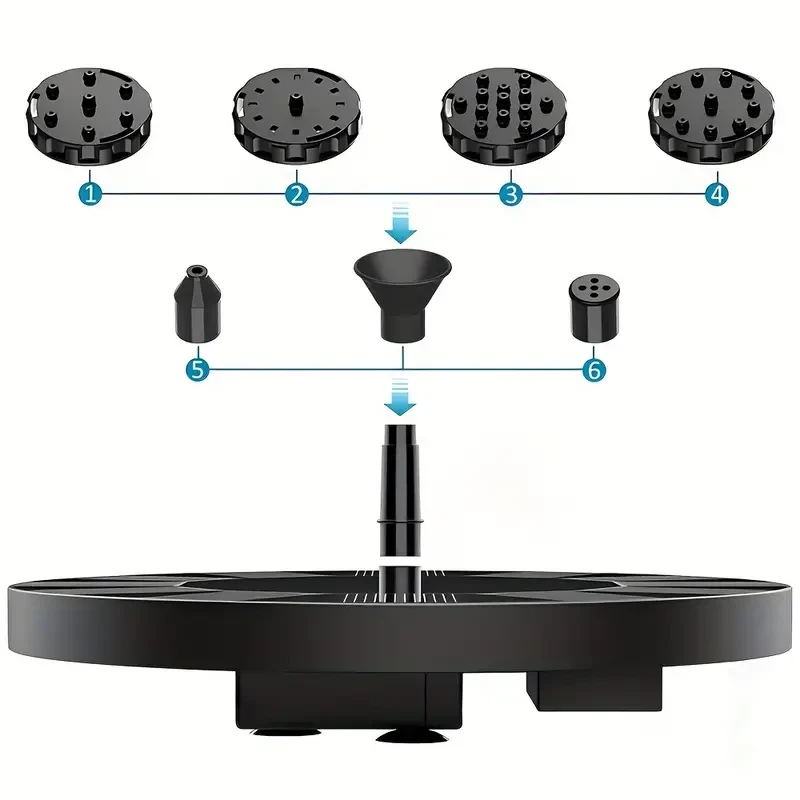 Floating Solar Powered Fountain Pump - Eco-Friendly Water Feature