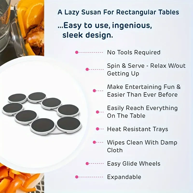 SENBOWE Easy-Swivel Dining Table Tray - Portable