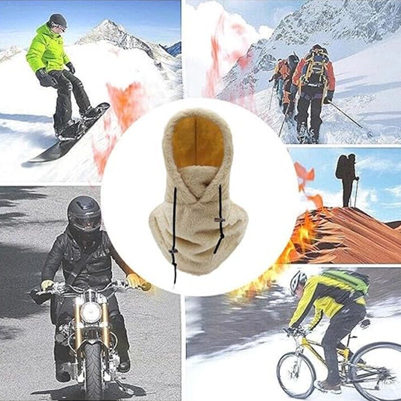 Winter Outdoor Sherp Hooded Sports Windproof Mask⛷️