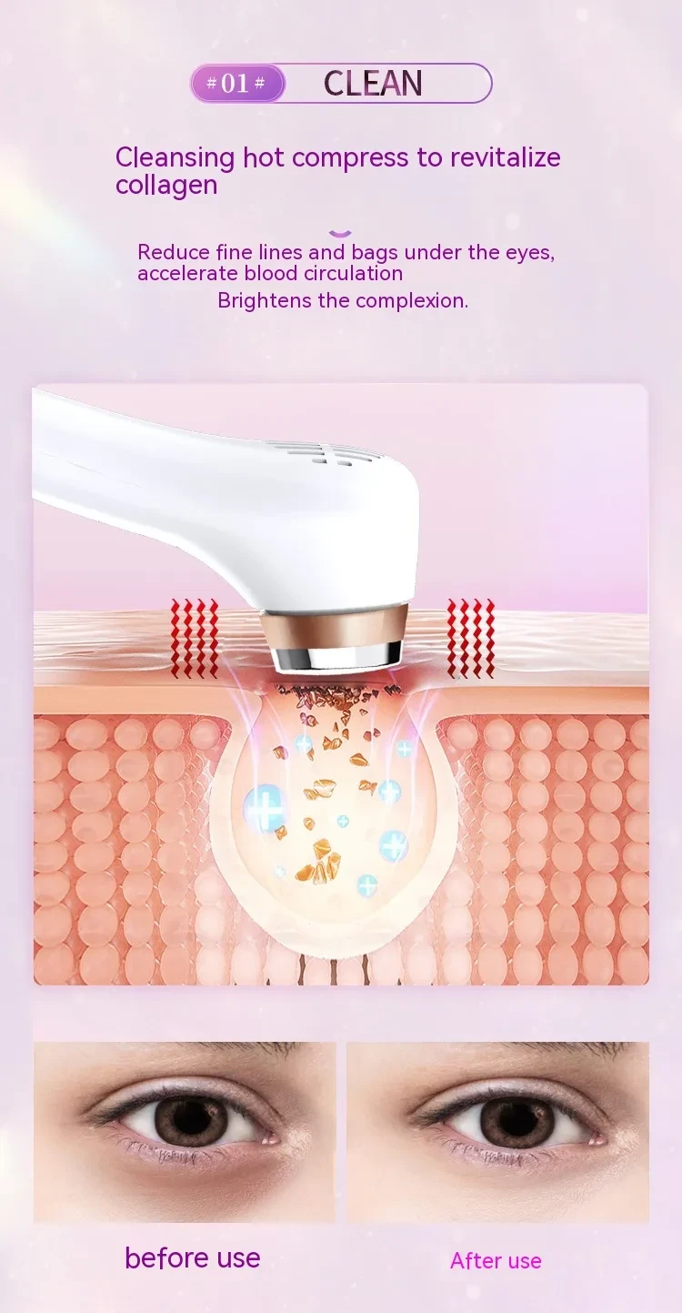 Heating Vibration Electric Eye Massager Ice Compress