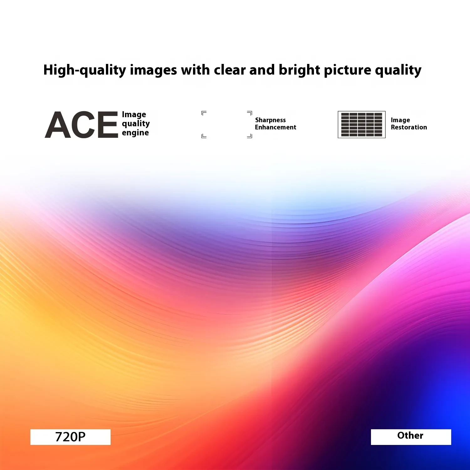 Portable Home Projector - 180° Projection Angle & Automatic Focus