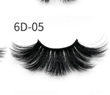 Nethong 25mm Mink False Eye Lashes 6D Three-Dimensional Messy Cross-Eye Lashes Europe and The United States Cross-Border for Eye Lashes