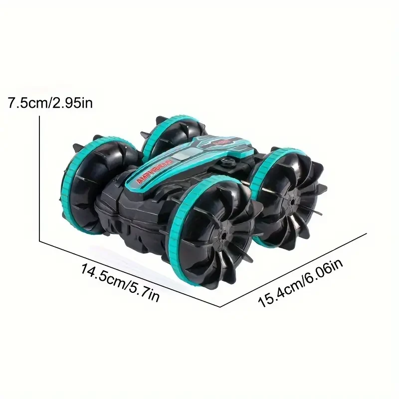 Amphibious 4WD Stunt RC Car - 360° Rotation, Gesture Control, All-Terrain