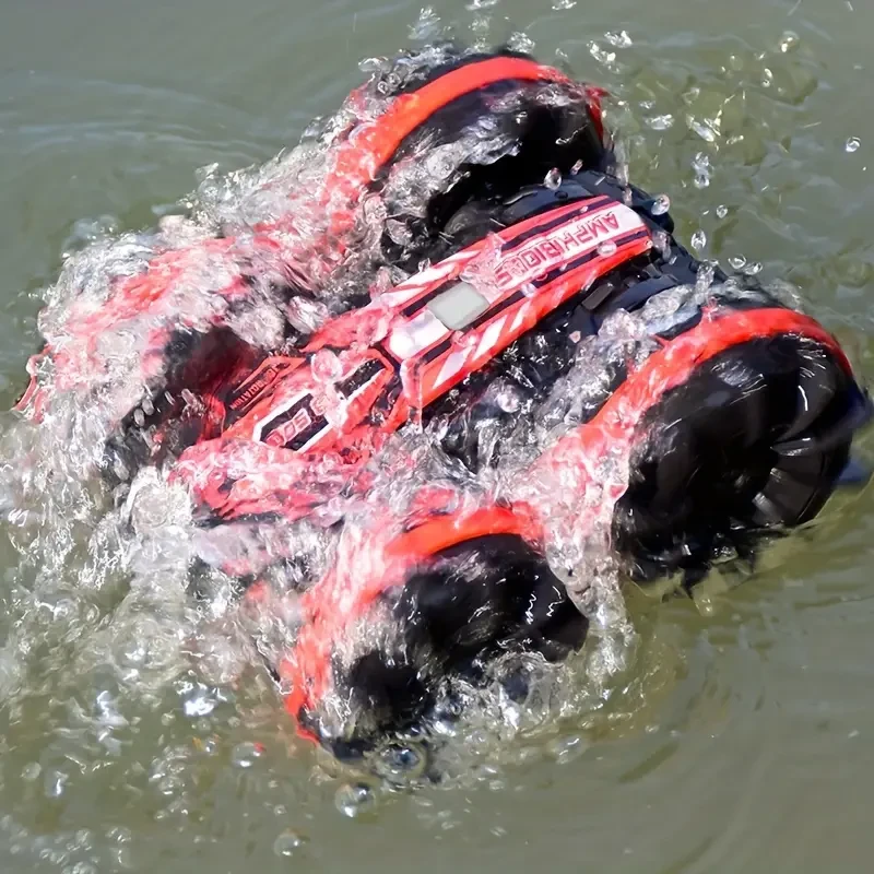 Amphibious 4WD Stunt RC Car - 360° Rotation, Gesture Control, All-Terrain