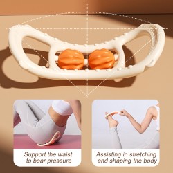 Neck Massager Trigger Point Roller - Deep Tissue Massage Tool for Yoga, Fitness, Waist, Back, and Shoulder