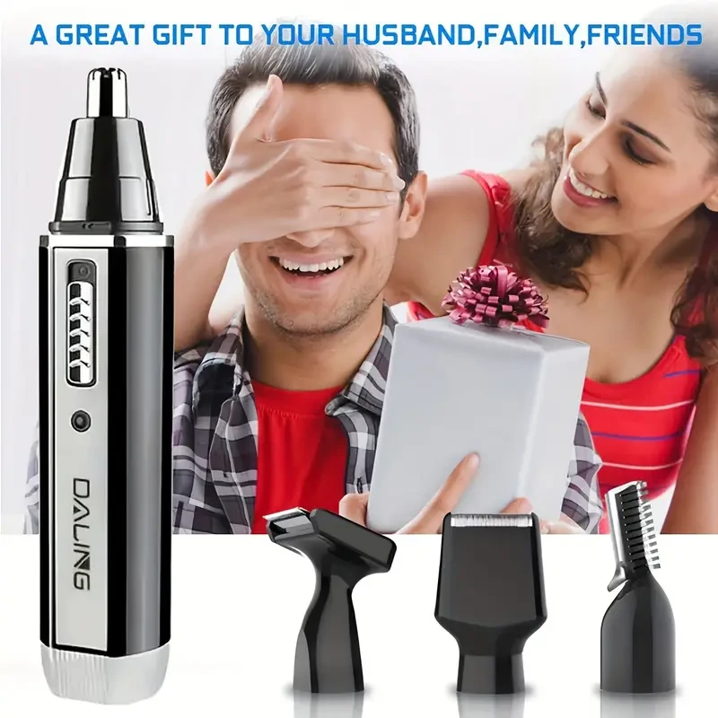 4-in-1 Ultimate Grooming Master - Rechargeable USB Electric Shaver, Multi-Functional Trimmer, Styler, and Hair Removal Machine for Men - Perfect Father's Day Gift and Ideal for Travel