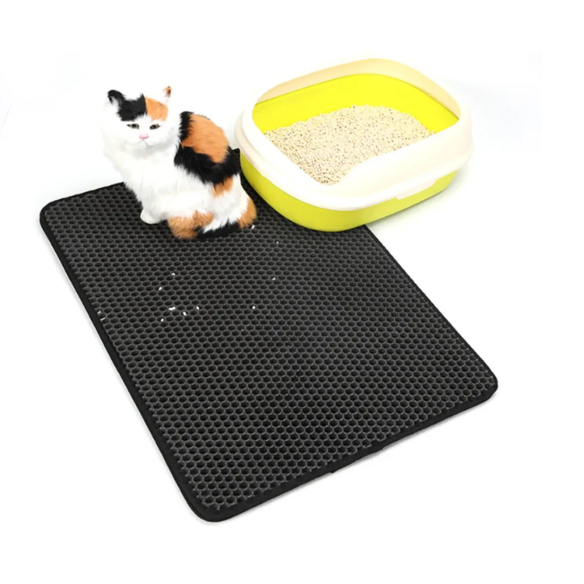 Waterproof Pet Cat Litter Mat EVA Double Layer