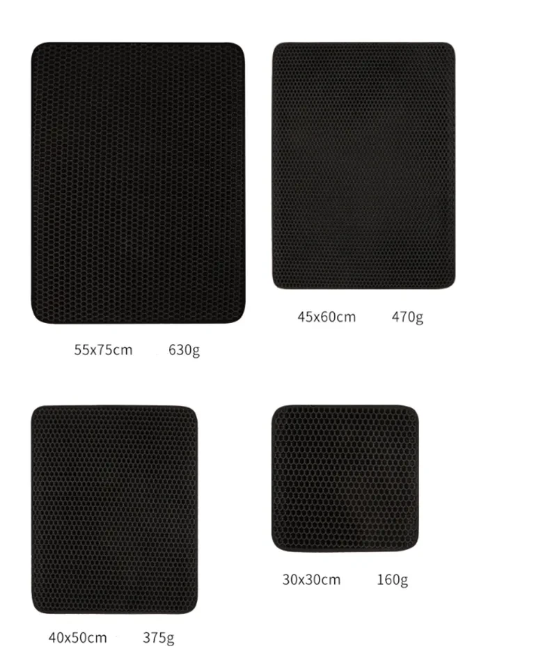 Waterproof Pet Cat Litter Mat EVA Double Layer