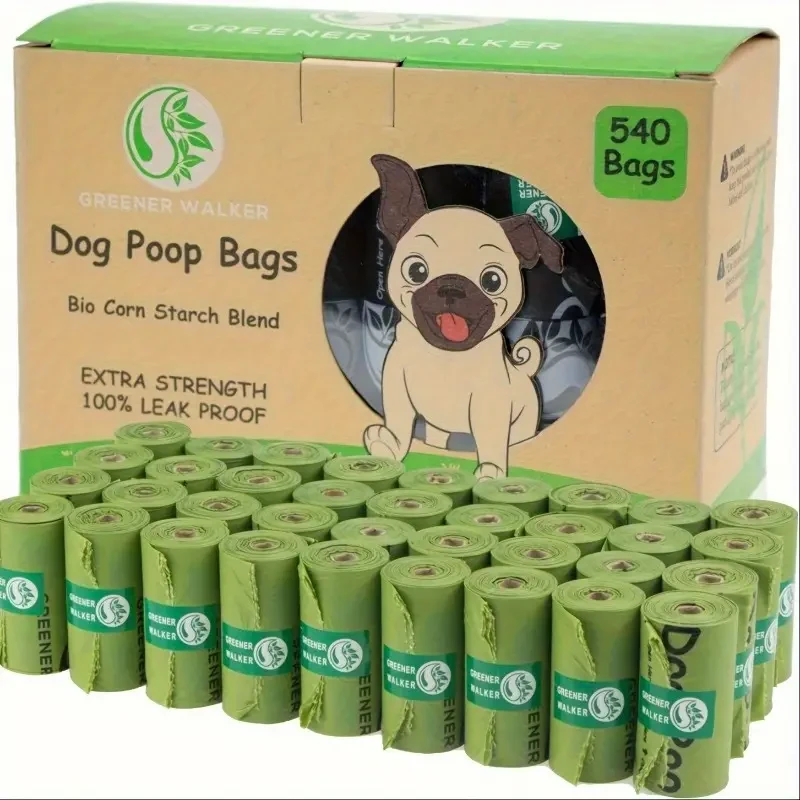 120pcs Leak-Proof Dog Poop Bags – Durable & Disposable Pet Waste Bags