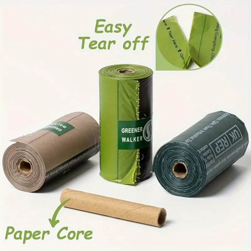 120pcs Leak-Proof Dog Poop Bags – Durable & Disposable Pet Waste Bags
