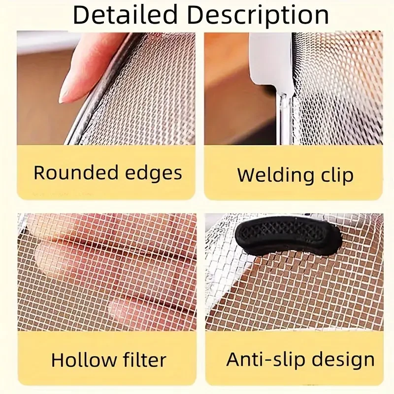 201 Stainless Steel Triangle Corner Sink Strainer – Multipurpose Kitchen Mesh Basket