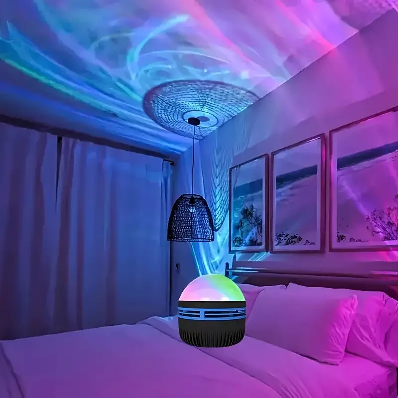 USB Powered Aurora Projector Lamp – Northern Lights Landscape Effect