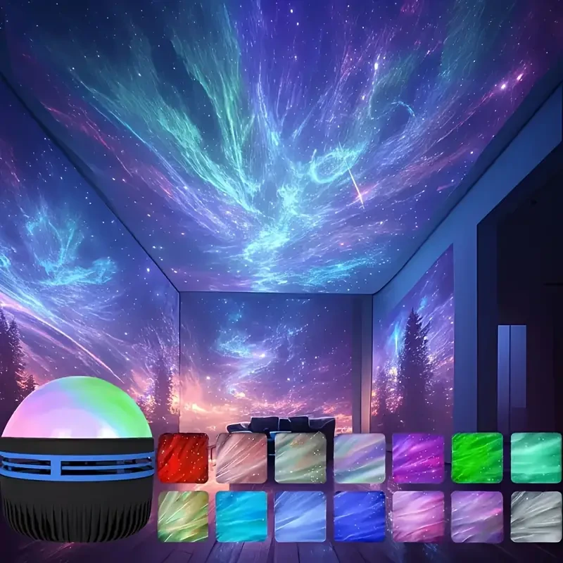 USB Powered Aurora Projector Lamp – Northern Lights Landscape Effect